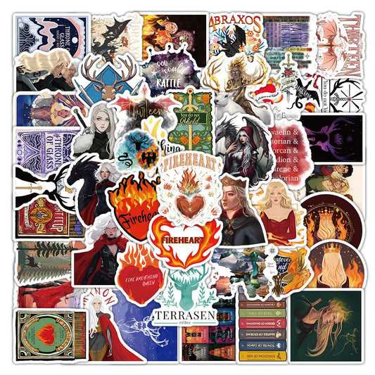 Throne of Glass Fireheart 10/30/53pcs Stickers