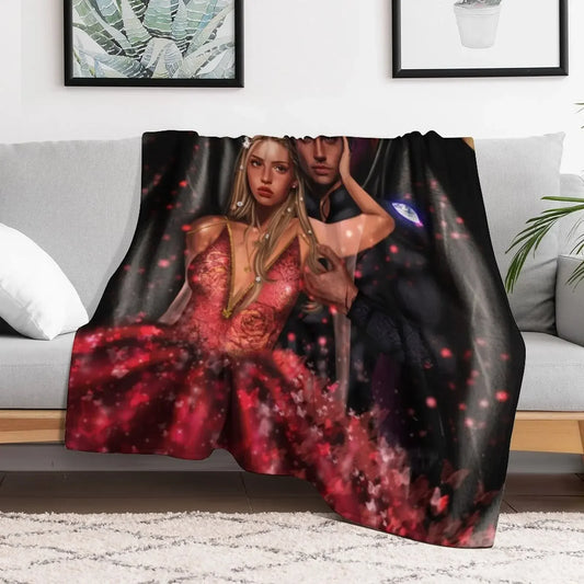 Acotar Elain Archeron and Azriel Blanket